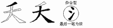夭五笔拆分图