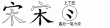 宋五笔拆分图