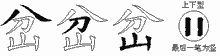 岔五笔拆分图