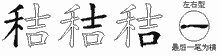 秸五笔拆分图