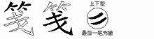 笺五笔拆分图