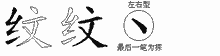 纹五笔拆分图