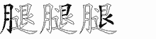 腿五笔拆分图