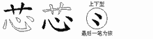 芯五笔拆分图