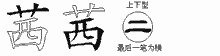 茜五笔拆分图